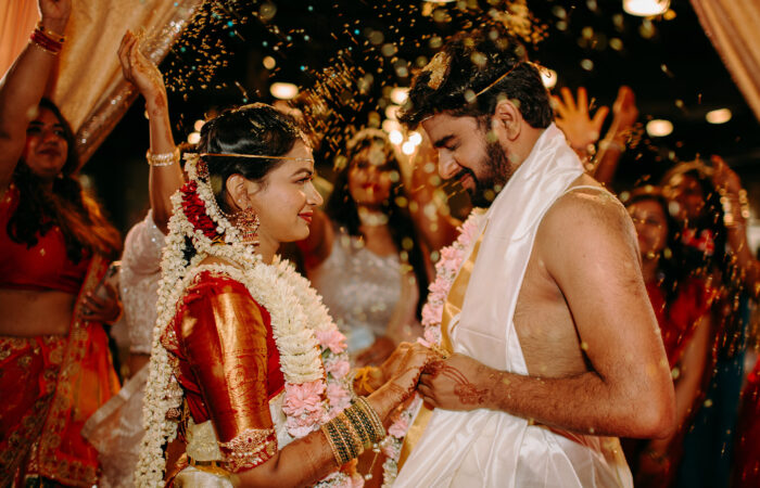 Photo of bride and groom in wedding planned by Colorful Destinations India