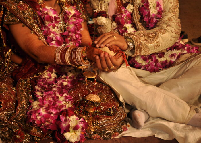 Photo of bride and groom in wedding planned by Colorful Destinations India