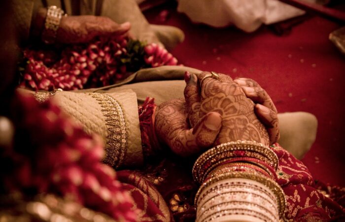 Photo of bride and groom in wedding planned by Colorful Destinations India