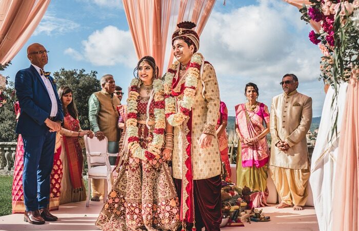 Photo of bride and groom by Colorful Destinations India