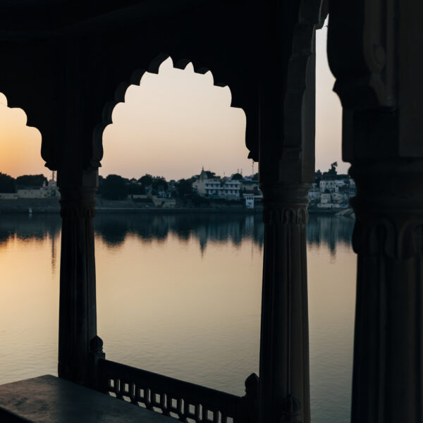view of Pushkar lake by colorful destinations India