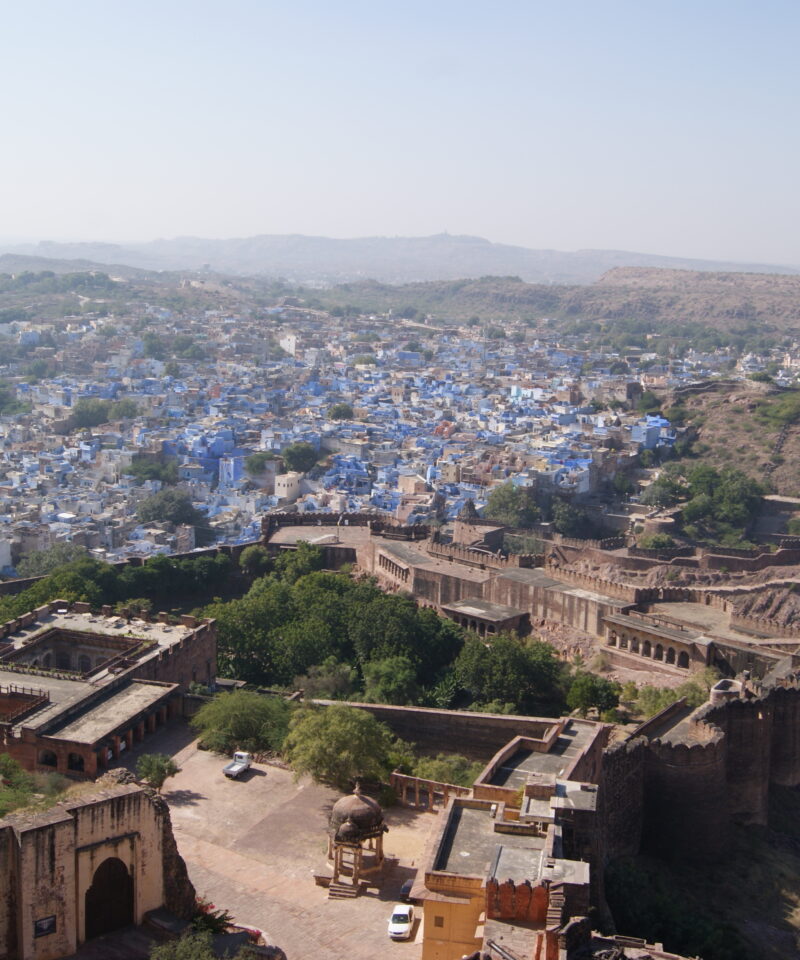 Jodhpur Fort over looking Jodhpur city in Blue scaled by Colorful Destinations India, Udaipur Jodhpur Jaisalmer Tour