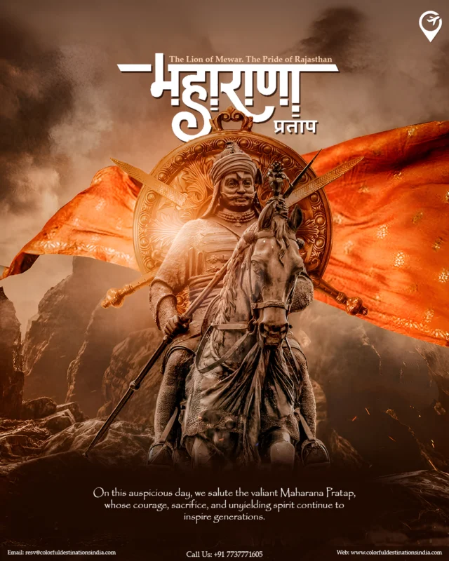 "Not just a warrior — an undying spirit of freedom. 🏹🇮🇳
On Maharana Pratap Jayanti, we honor the fearless hero of Mewar who chose struggle over surrender and legacy over life.
Come, explore the royal land where history breathes in every fort and desert breeze.

✨ Plan your next heritage tour with us!

📍 Rajasthan
📞 Call Us: +91 7737771605
📧 Email: resv@colorfuldestinationsindia.com
🌐 Web: www.colorfuldestinationsindia.com
📲 Follow Us: @colorfuldestinationsindia

#MaharanaPratapJayanti #JaiMewar #PrideOfRajputs #RajasthanTourism #HeritageIndia #RoyalRajasthan #TravelIndia #ExploreRajasthan #ColorfulDestinationsIndia #MewarDiaries #IndianHistory #RajasthanHeritage #UdaipurDiaries #Haldighati #IncredibleIndia #DesertDiaries #TravelWithUs #MewarKaSher #HistoricalIndia #RajputanaPride #VisitRajasthan #CulturalIndia #LuxuryRajasthanTours